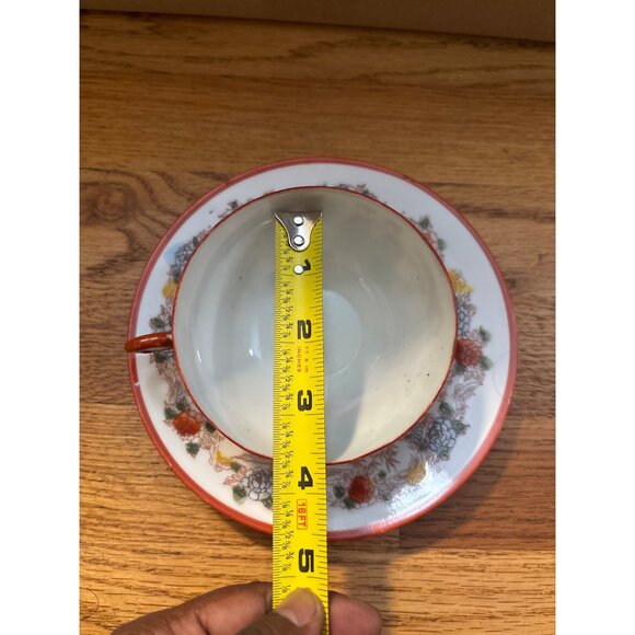 Vintage Japanese Kutani Tea Cup & Saucer Set - Picture 7 of 7